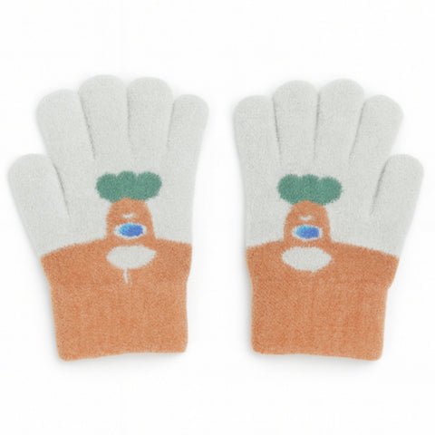 Pair of Gloves - Gray & Brown (3-5 Years)