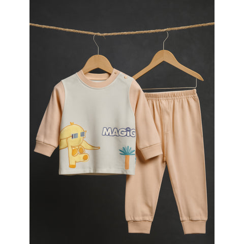 Premium Shirt & Trouser - Peach