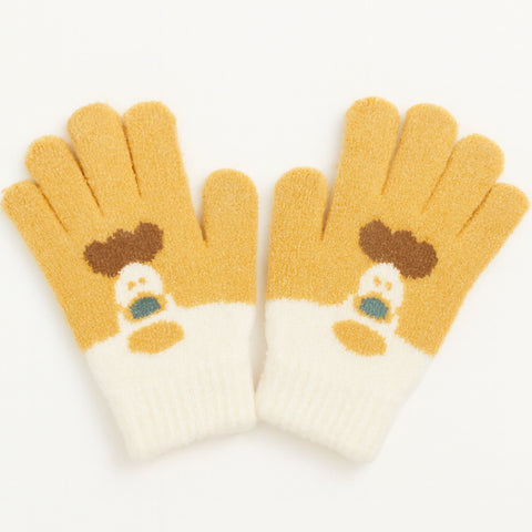 Pair of Gloves - Yellow & Skin (3-5 Years)
