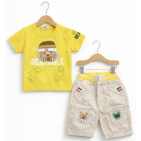 T.Shirt & Nicker - Yellow - Bearable