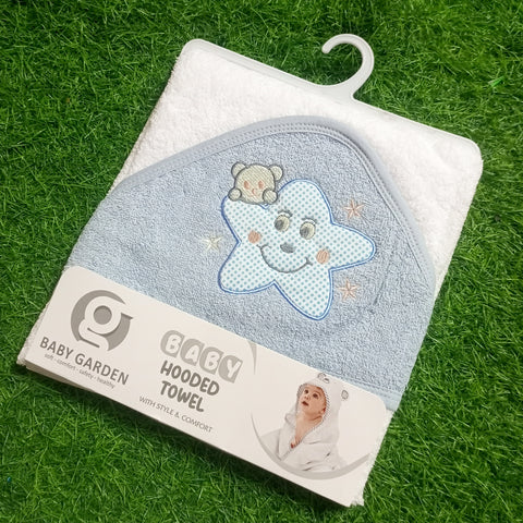 Baby Hooded Towel -  Baby Garden - Design 2