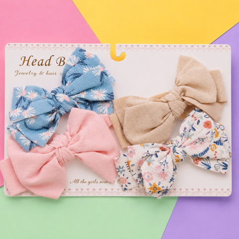 4 Pieces Headbands - Bow - Design 9