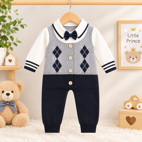 Premium - Wool Romper - Black