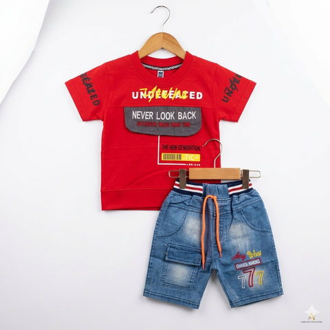 T.Shirt & Nicker - Red - Design 2