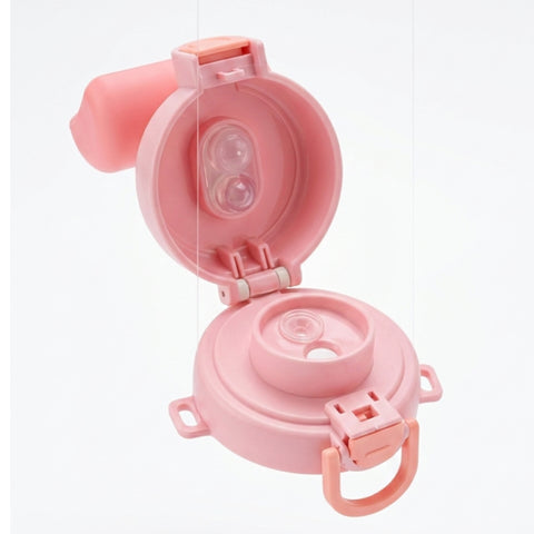 Cartoon Bottle with Straw -  650ML