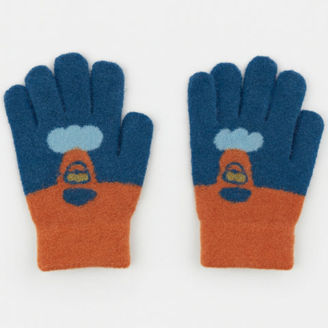Pair of Gloves - Blue & Orange (3-5 Years)