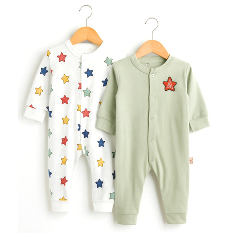2 Piece Sleep Suits - Multi Stars