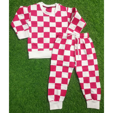 Warm Fleece Track Suit - Red