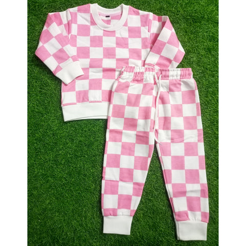 Warm Fleece Track Suit - Pink
