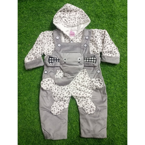 Winter - Baby Romper - Dots Gray - SBP112