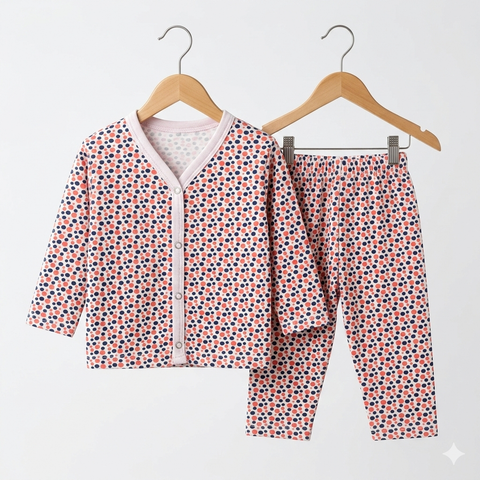 Summer Night Suit - Design 26 - Multi Dot