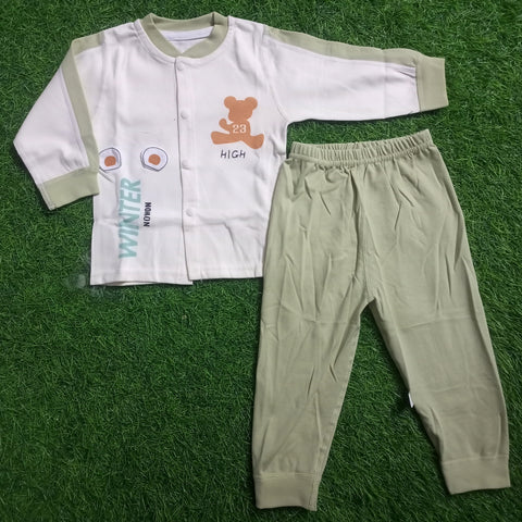 Premium Shirt & Trouser - Cartoon Green