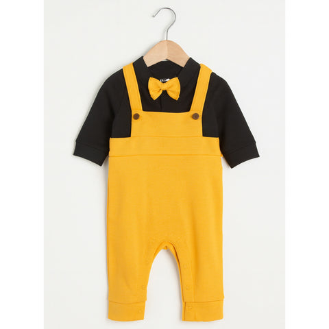 Baby Romper - Yellow & Black - BL08