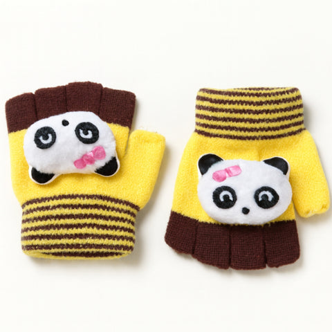 Pair of Gloves - Panda Yellow