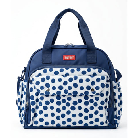 2 Pieces Bag Set - Baby Sky - Blue Circles