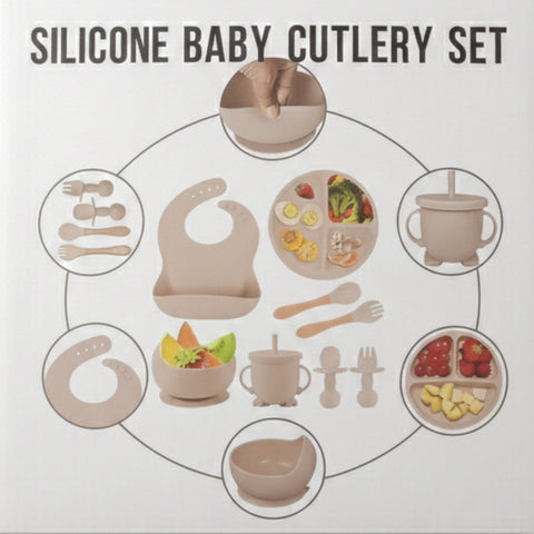 6 Pieces - Silicon Feeding Set