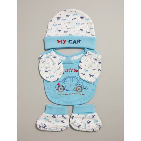 4 Pieces Bib Set - My Car