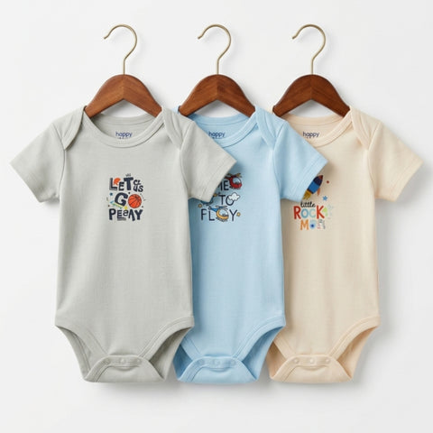 Pack of 3 Baby Suits -  Design 2