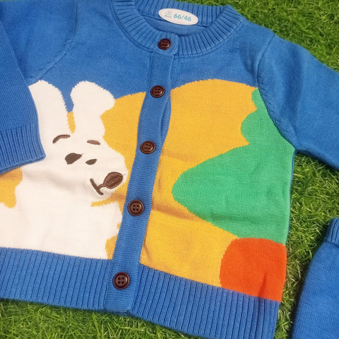 2 Pieces - Sweater Suit - Blue Cartoon
