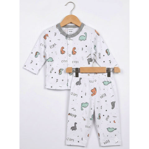 Premium Night Suits - Gray -  Dino