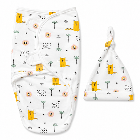 Swaddle with Cap - Cartoon - Design S16