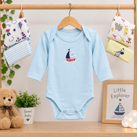 Pack of 5 Long Sleeve Bodysuits - BB24D2