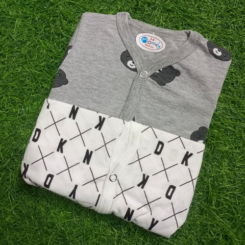 SB - Pack of 2 Rompers -  Gray