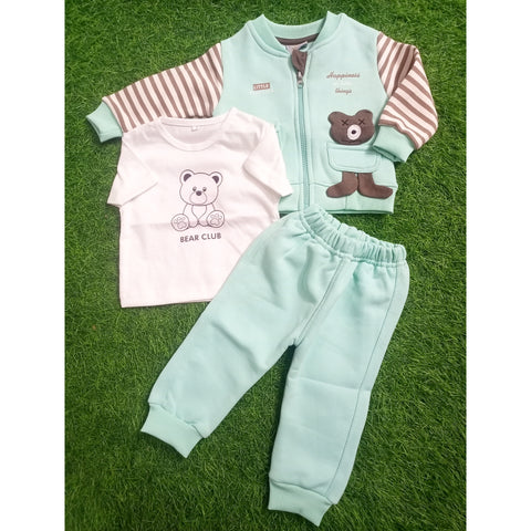 3 Pieces Kids Suit - Little Bear - Green