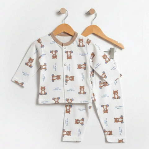 Premium Night Suits - Design 26 - Brown Bear