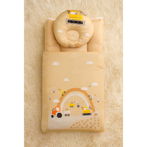 Velvet Carry Nest with Pillow - Clouds Golden