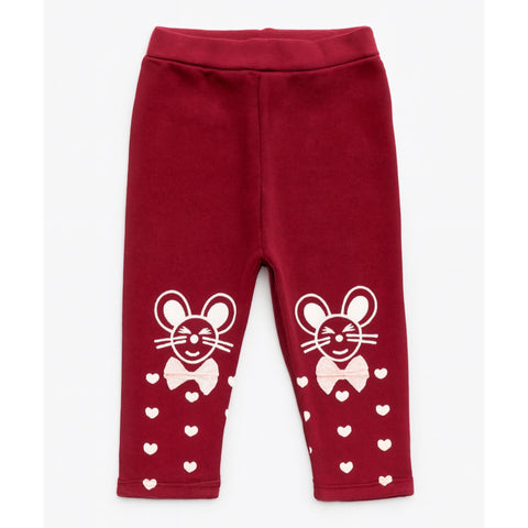 Girls Tight - Mickey & Hearts - Red