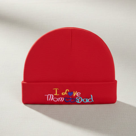 Baby Cap - Love Mom & Dad