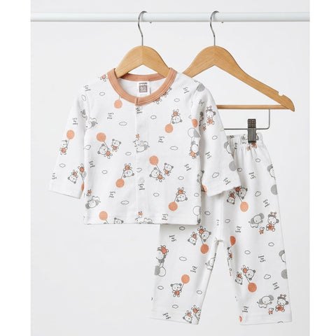 Premium Night Suits - Peach - Cloud & Balloon