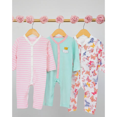 Pack of 3 Baby Rompers - 25 - Design 5