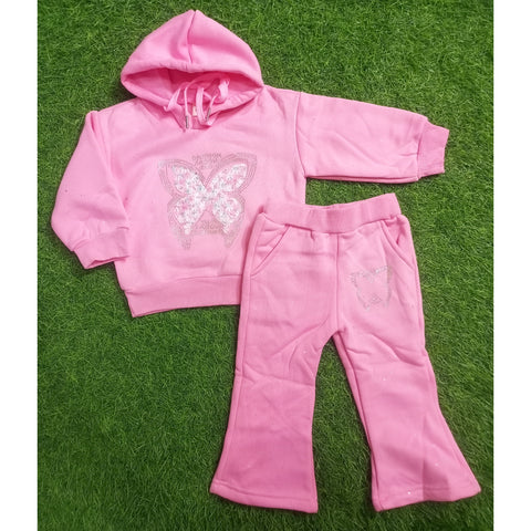 Winter - Hoodie & Trouser - Butterfly Pink