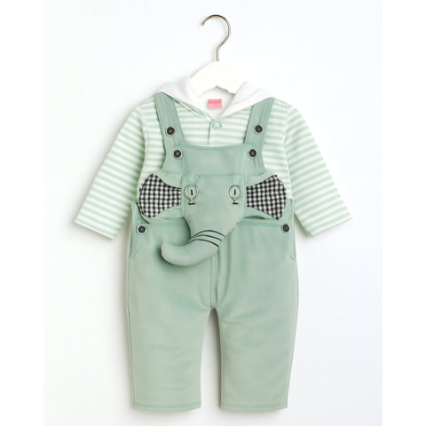Winter - Baby Romper - Lining Green - SBP109