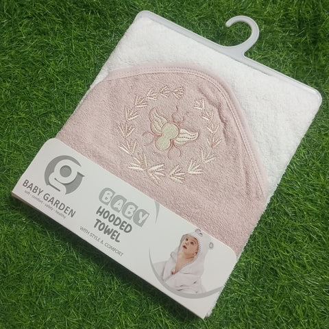 Baby Hooded Towel -  Baby Garden - Design 2