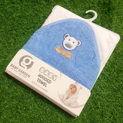Baby Hooded Towel -  Baby Garden - Design 2