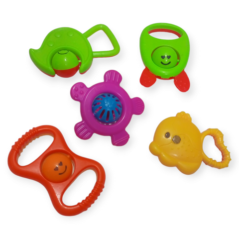 5 Pieces Rattle Set Baby Toy