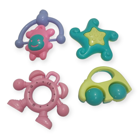 4 Pieces Rattle Set Baby Toy